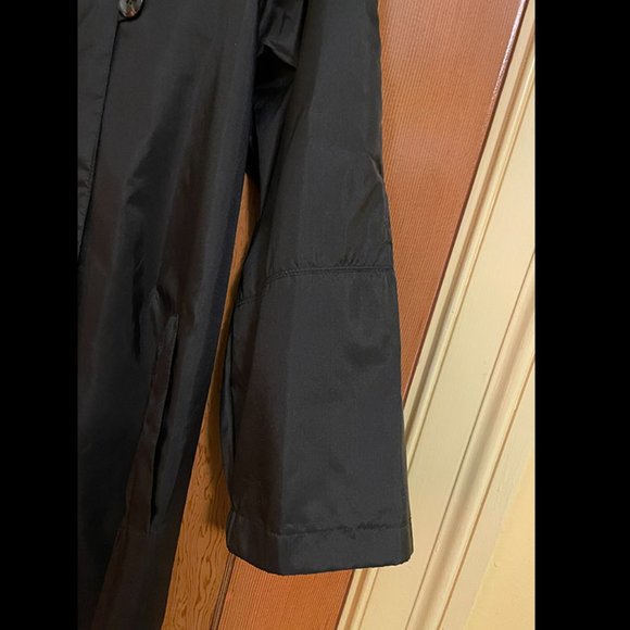 Vintage Black Aqua-Sheen Raincoat - Picture 3 of 8